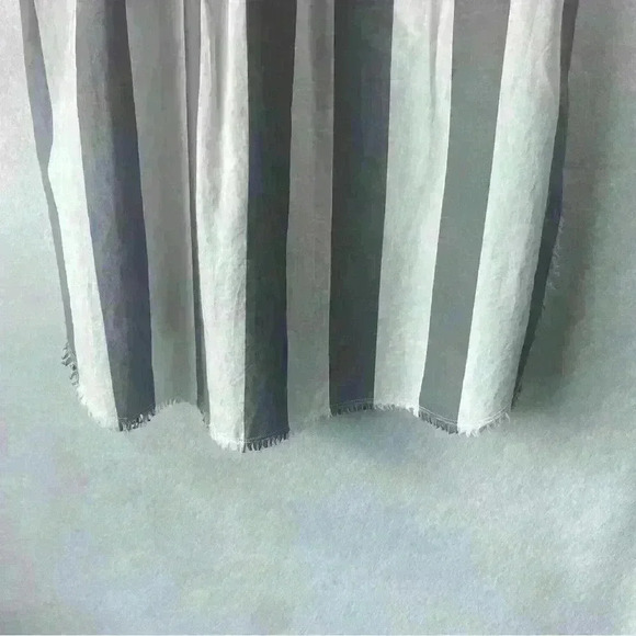 Chelsea & Theodore Women's Grey‎ White Striped Button Up T Shirt Dress Size S - Picture 9 of 13